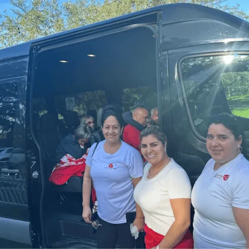 Comfortable living room area at Lizandra Assisted Living Facility in Tampa FL